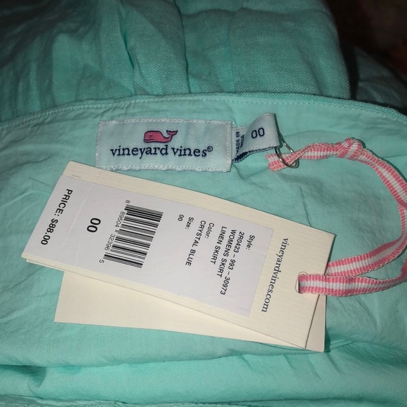 NWT Vineyard Vines Linen Woman’s Skirt - Picture 3 of 5